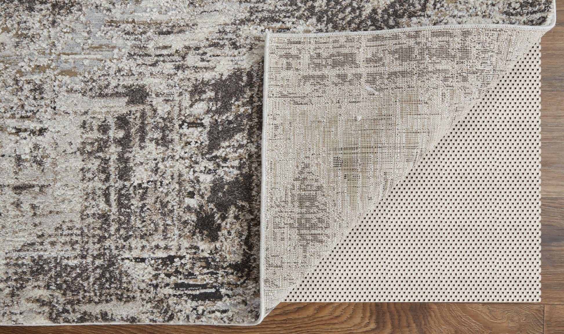 Feizy Vancouver 39FHF Ivory Charcoal Modern/Industrial Rug - Rugs - Feizy - Atlanta Designer Rugs