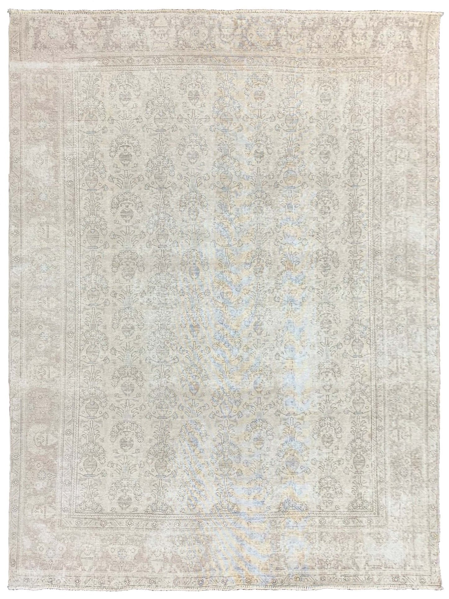 Artisan Penelope Ivory Vintage Knotted Rug - Rugs - Artisan - Atlanta Designer Rugs