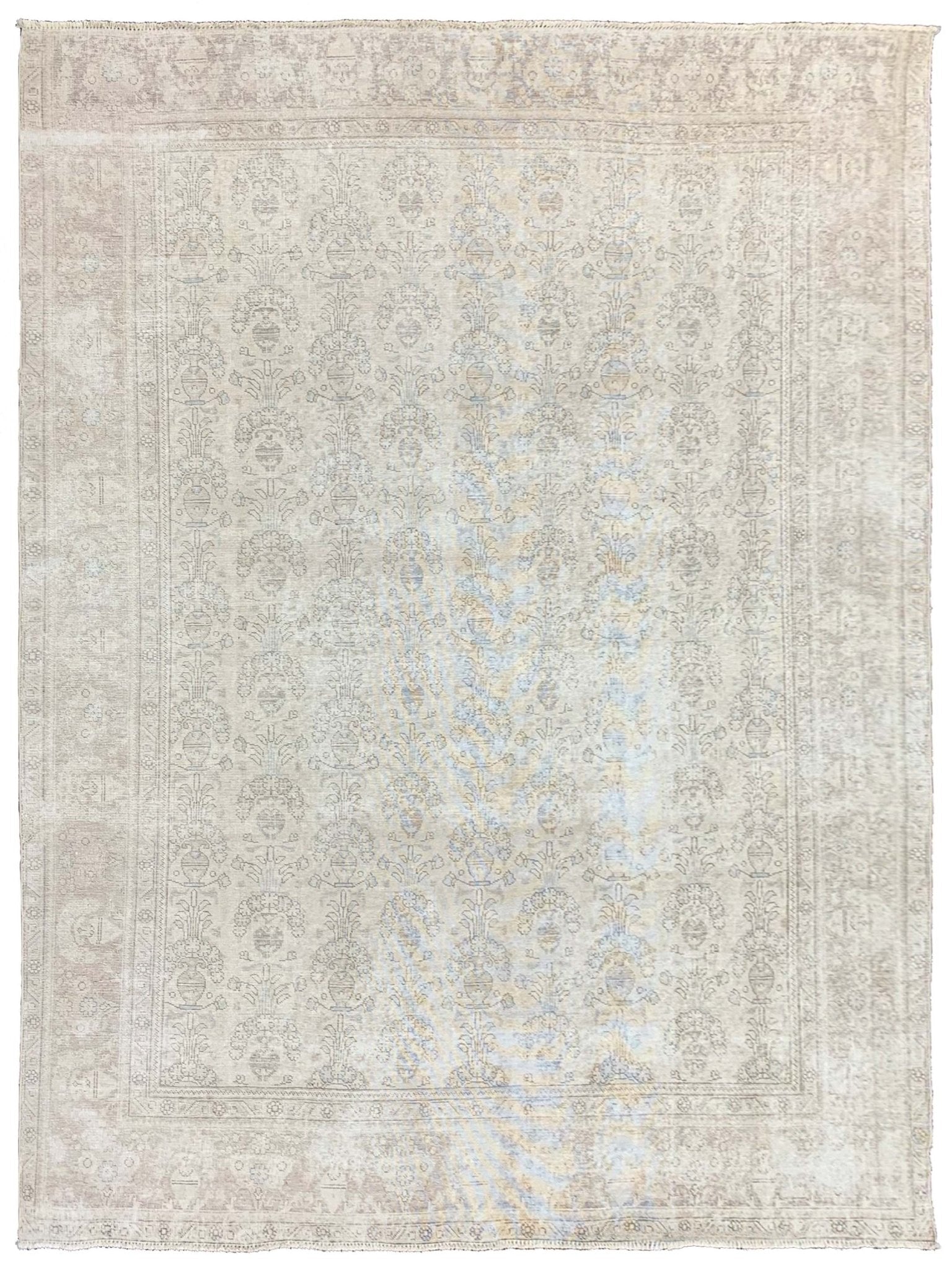 Artisan Penelope Ivory Vintage Knotted Rug - Rugs - Artisan - Atlanta Designer Rugs