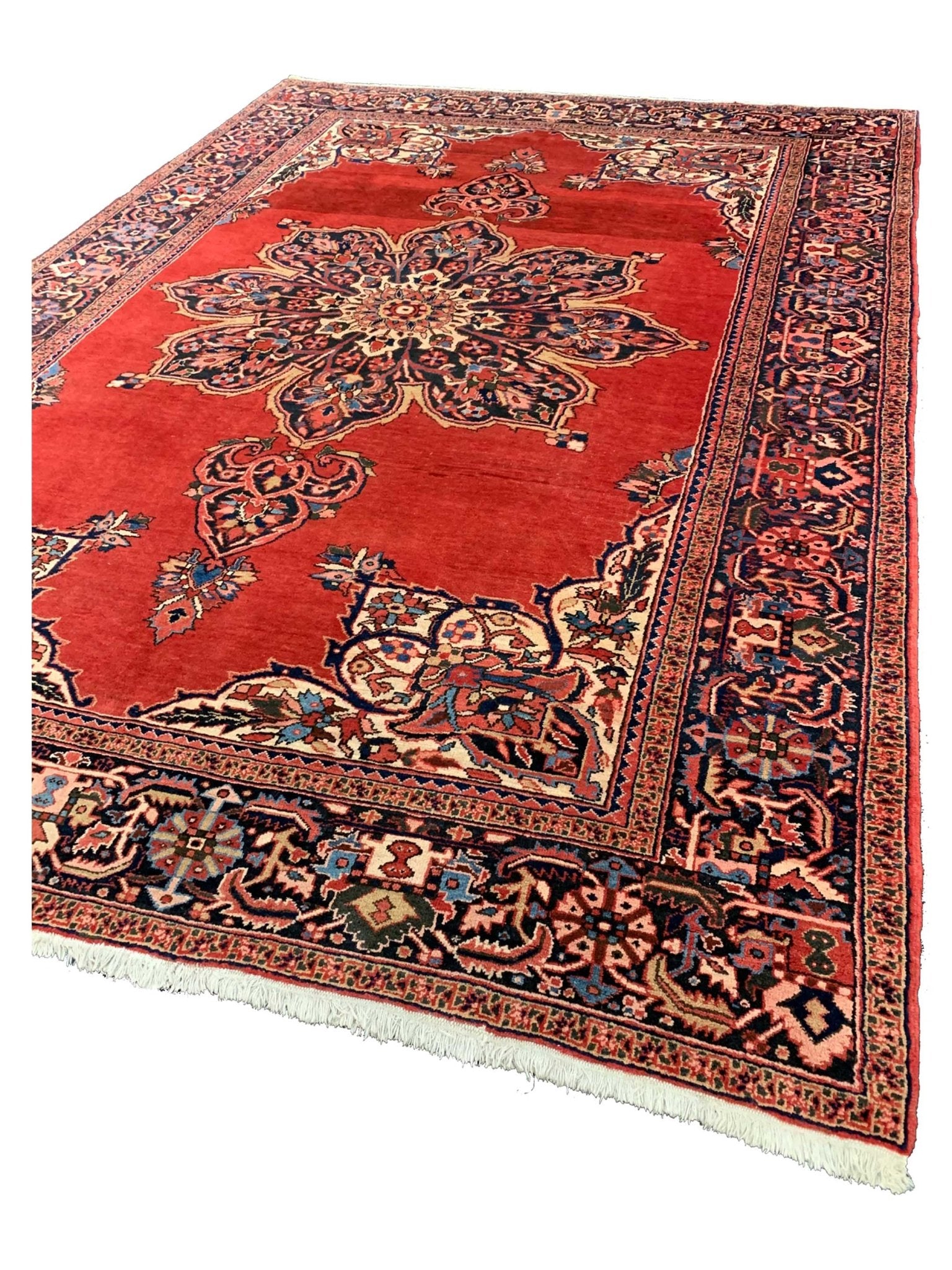 Artisan Persian Traditions Rust Navy Traditional Knotted Rug - Rugs - Artisan - Atlanta Designer Rugs