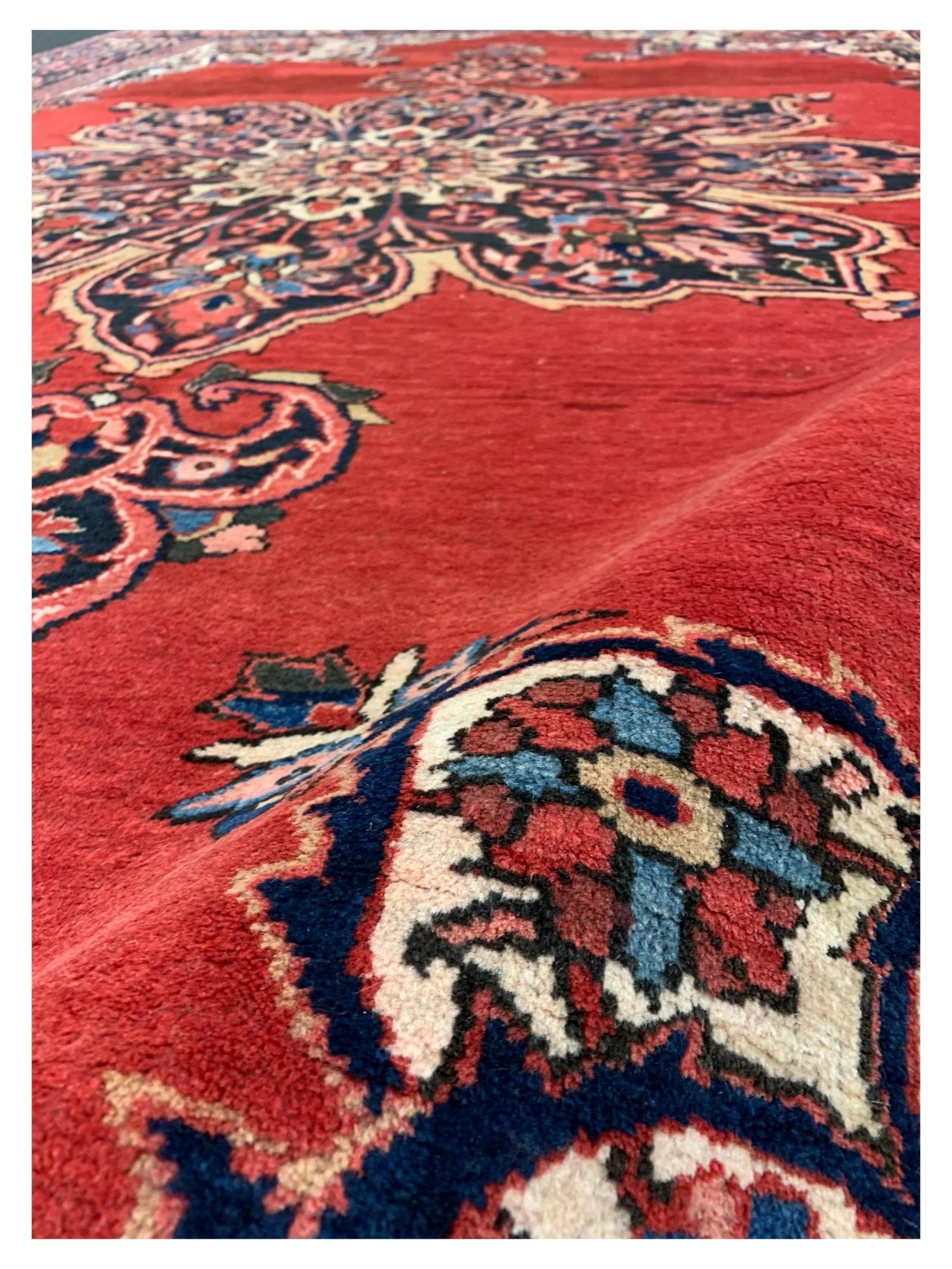 Artisan Persian Traditions Rust Navy Traditional Knotted Rug - Rugs - Artisan - Atlanta Designer Rugs