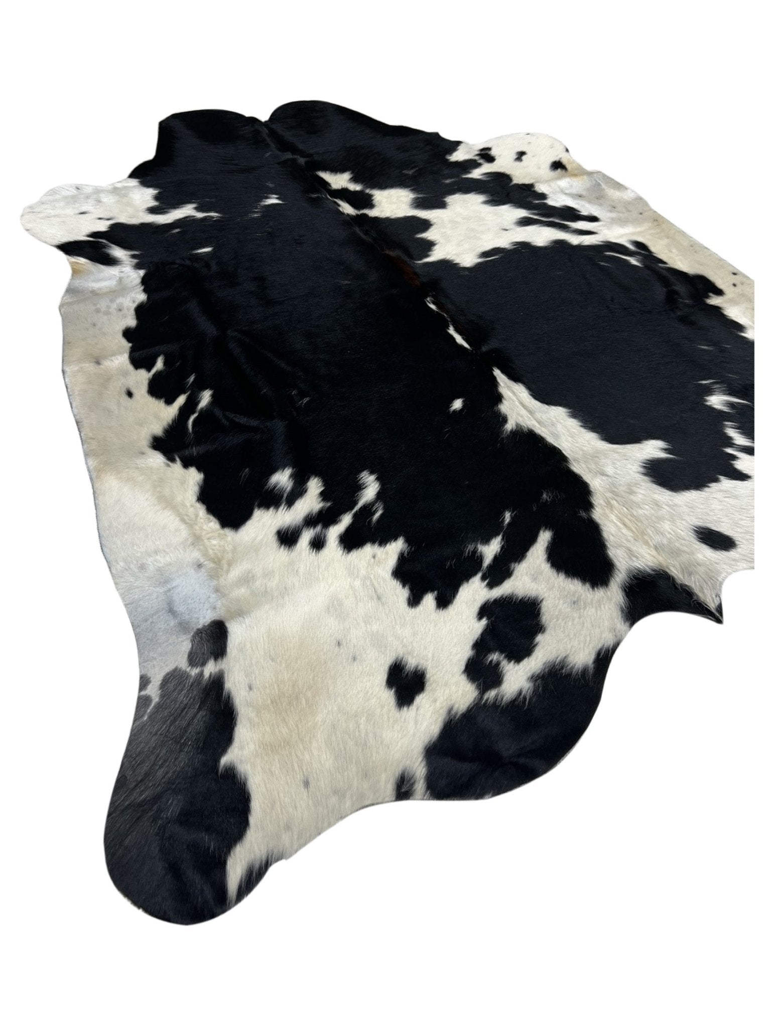 Artisan Claire Black White Hair on Hide Cowhide Shape Rug - Rugs - Artisan - Atlanta Designer Rugs