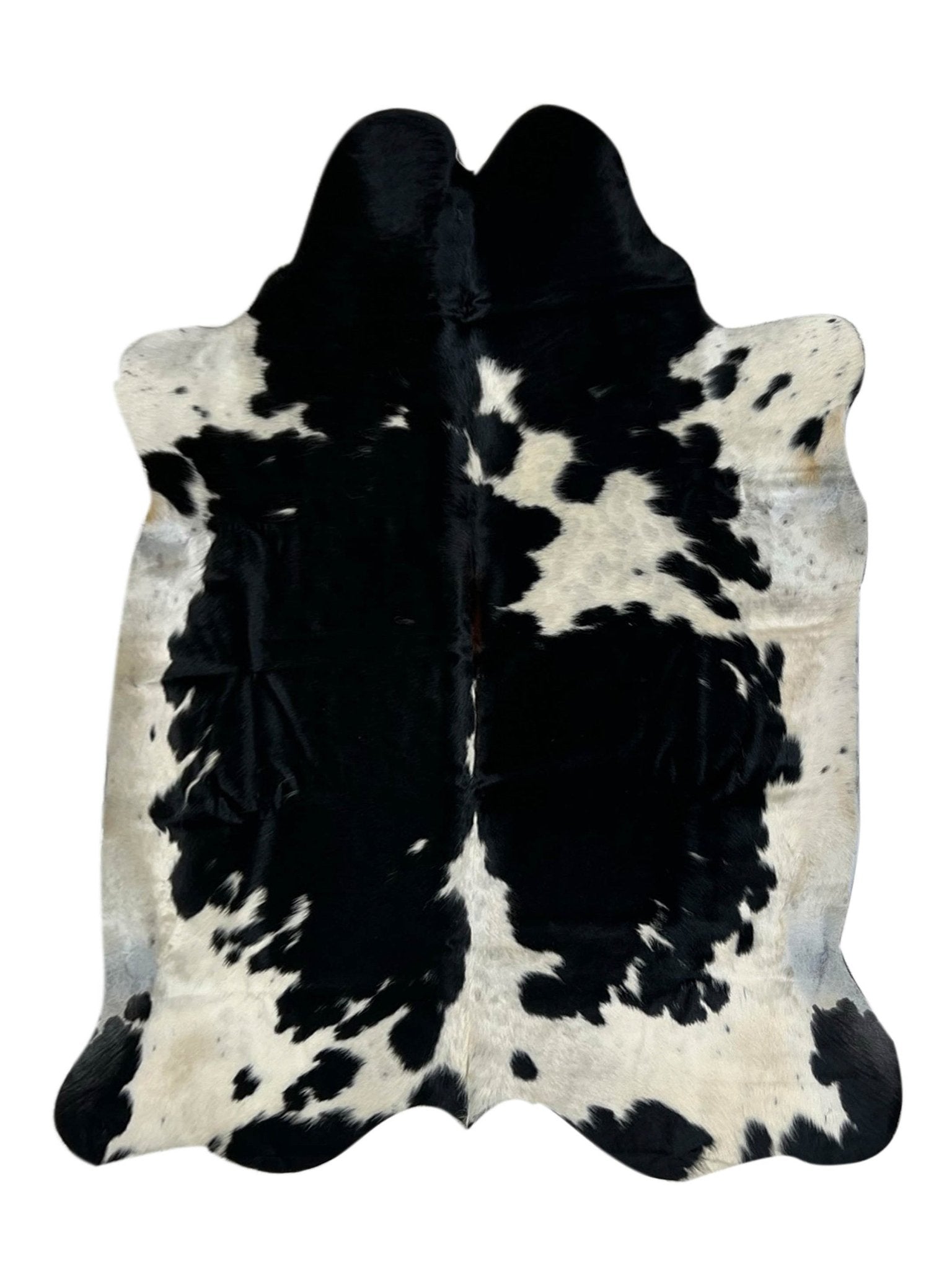 Artisan Claire Black White Hair on Hide Cowhide Shape Rug - Rugs - Artisan - Atlanta Designer Rugs