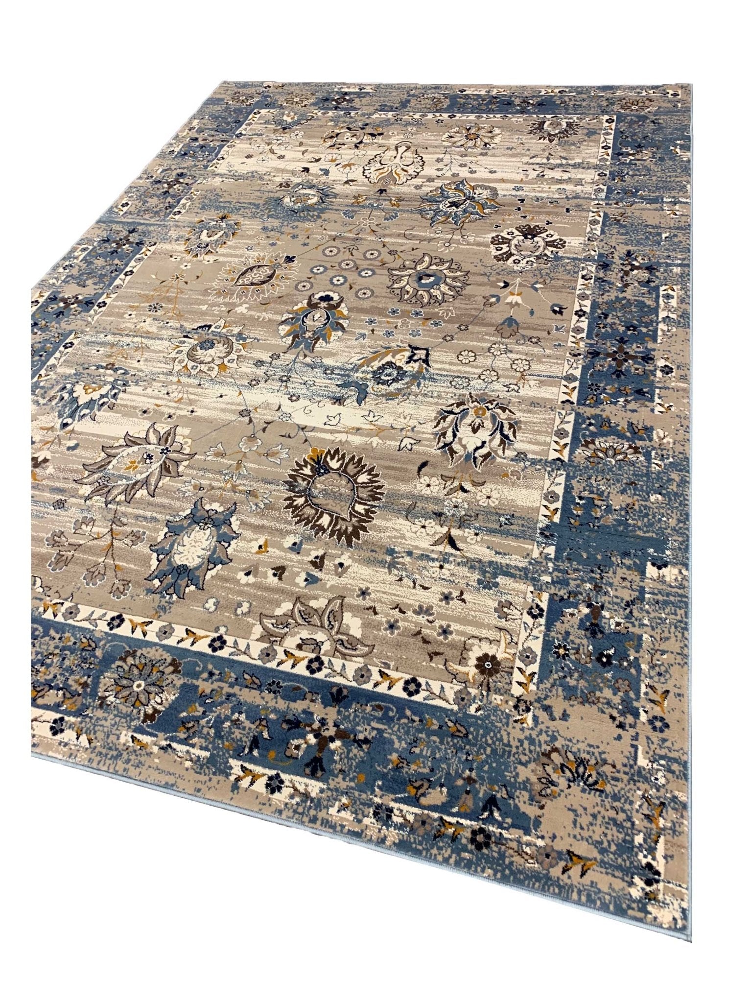 Artisan Julia Lt.Blue Beige Transitional Machinemade Rug - Rugs - Artisan - Atlanta Designer Rugs