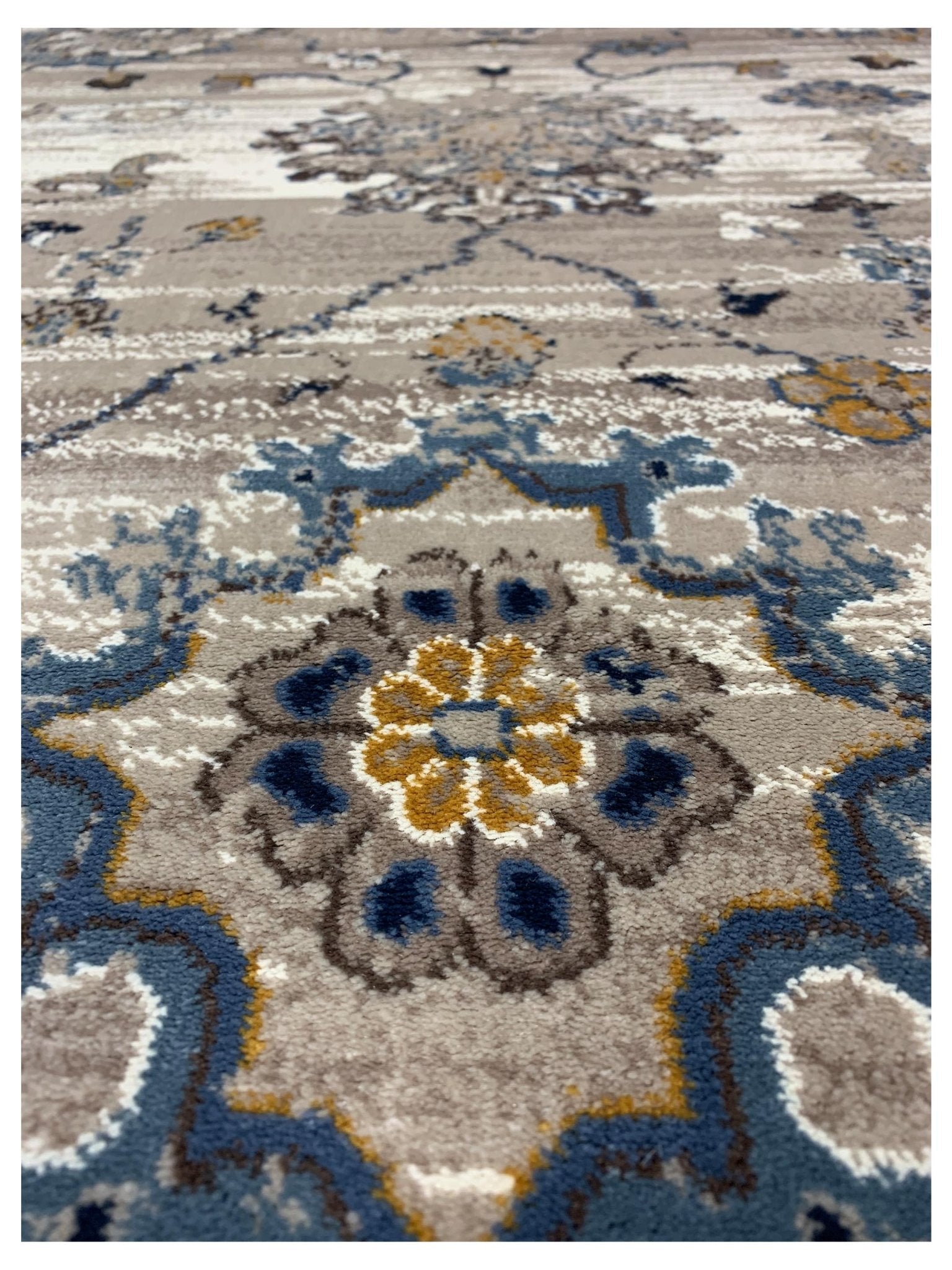 Artisan Julia Beige Lt.Blue Transitional Machinemade Rug - Rugs - Artisan - Atlanta Designer Rugs