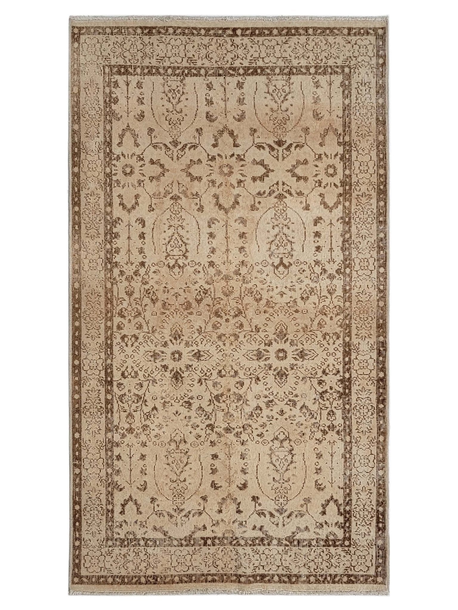 Artisan Angelina Beige Vintage Knotted Rug - Rugs - Artisan - Atlanta Designer Rugs