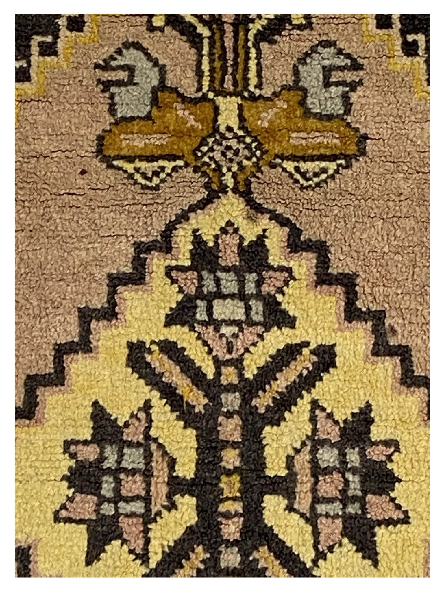 Artisan Angelina Camel Black Vintage Knotted Rug - Rugs - Artisan - Atlanta Designer Rugs