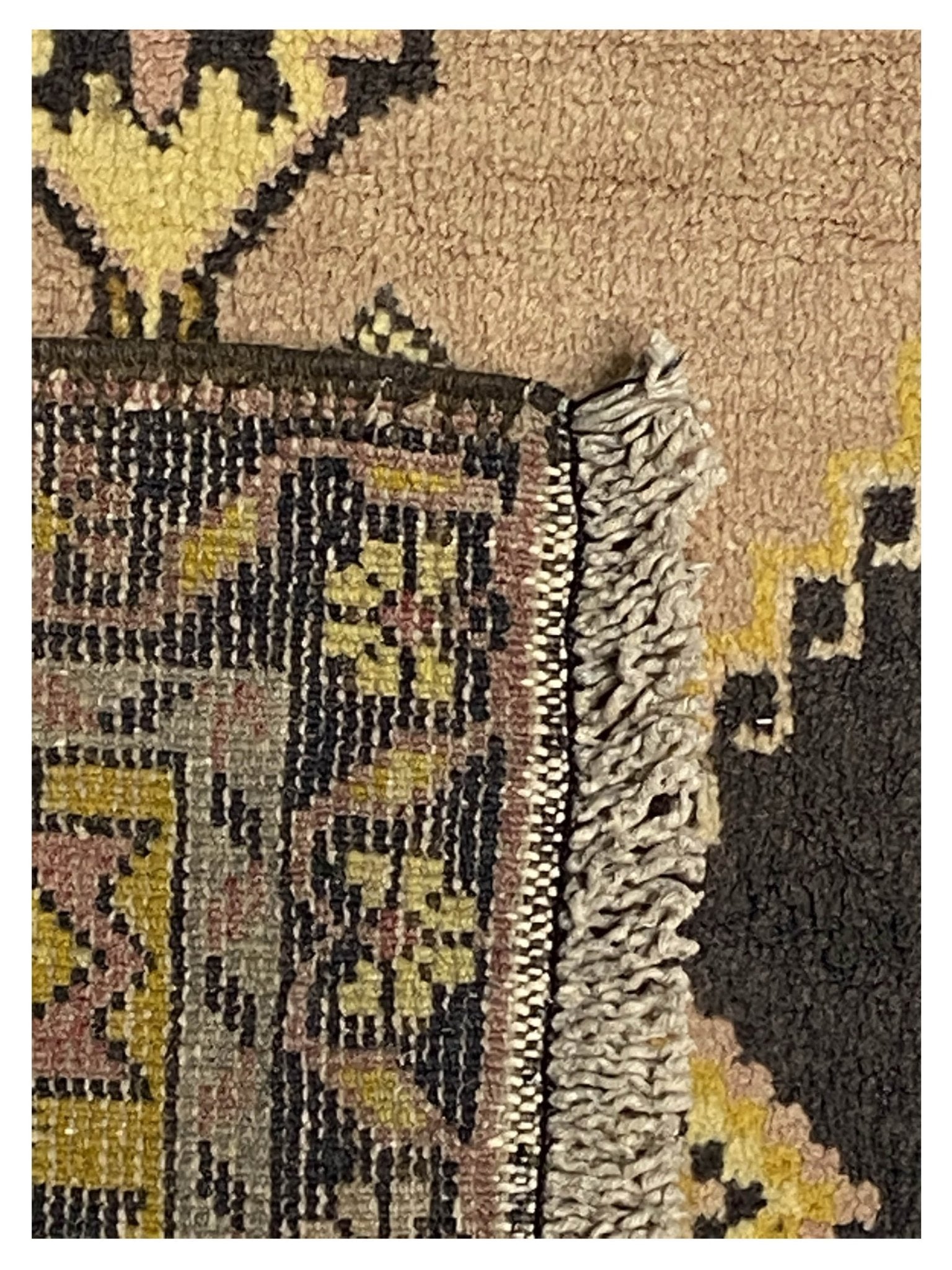 Artisan Angelina Camel Black Vintage Knotted Rug - Rugs - Artisan - Atlanta Designer Rugs