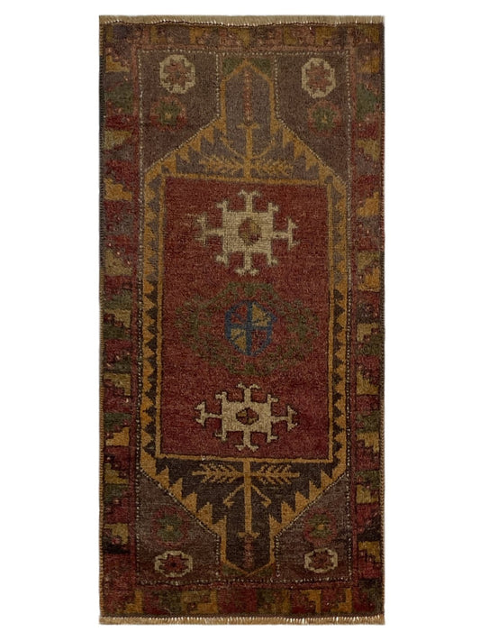 Artisan Angelina Red Brown Vintage Knotted Rug - Rugs - Artisan - Atlanta Designer Rugs