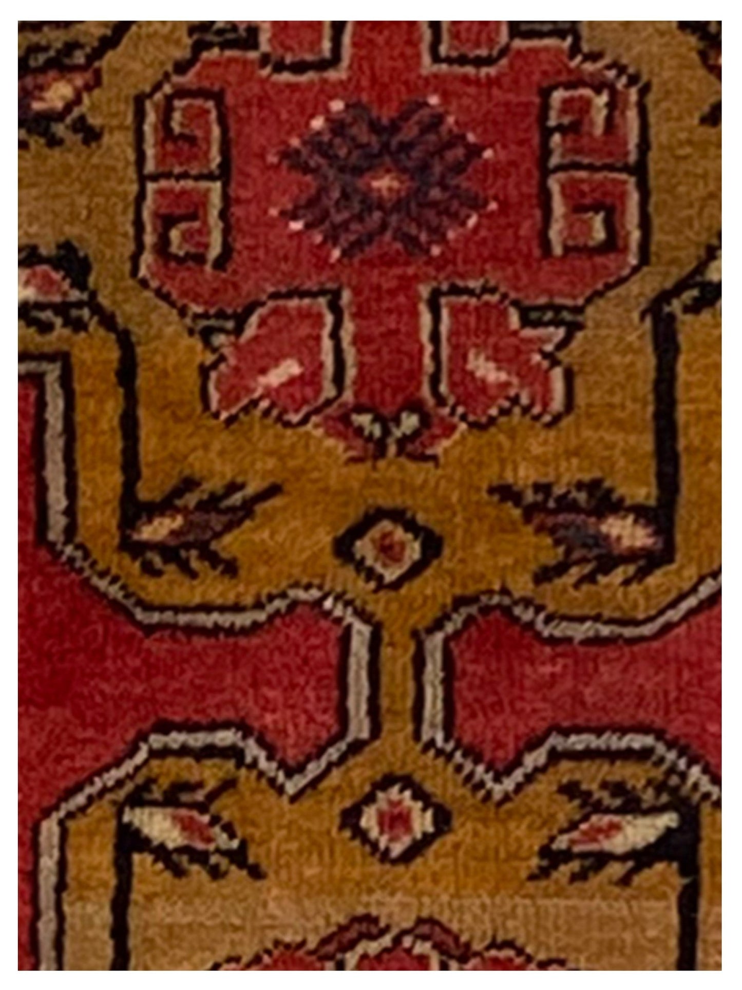 Artisan Angelina Red Beige Vintage Knotted Rug - Rugs - Artisan - Atlanta Designer Rugs