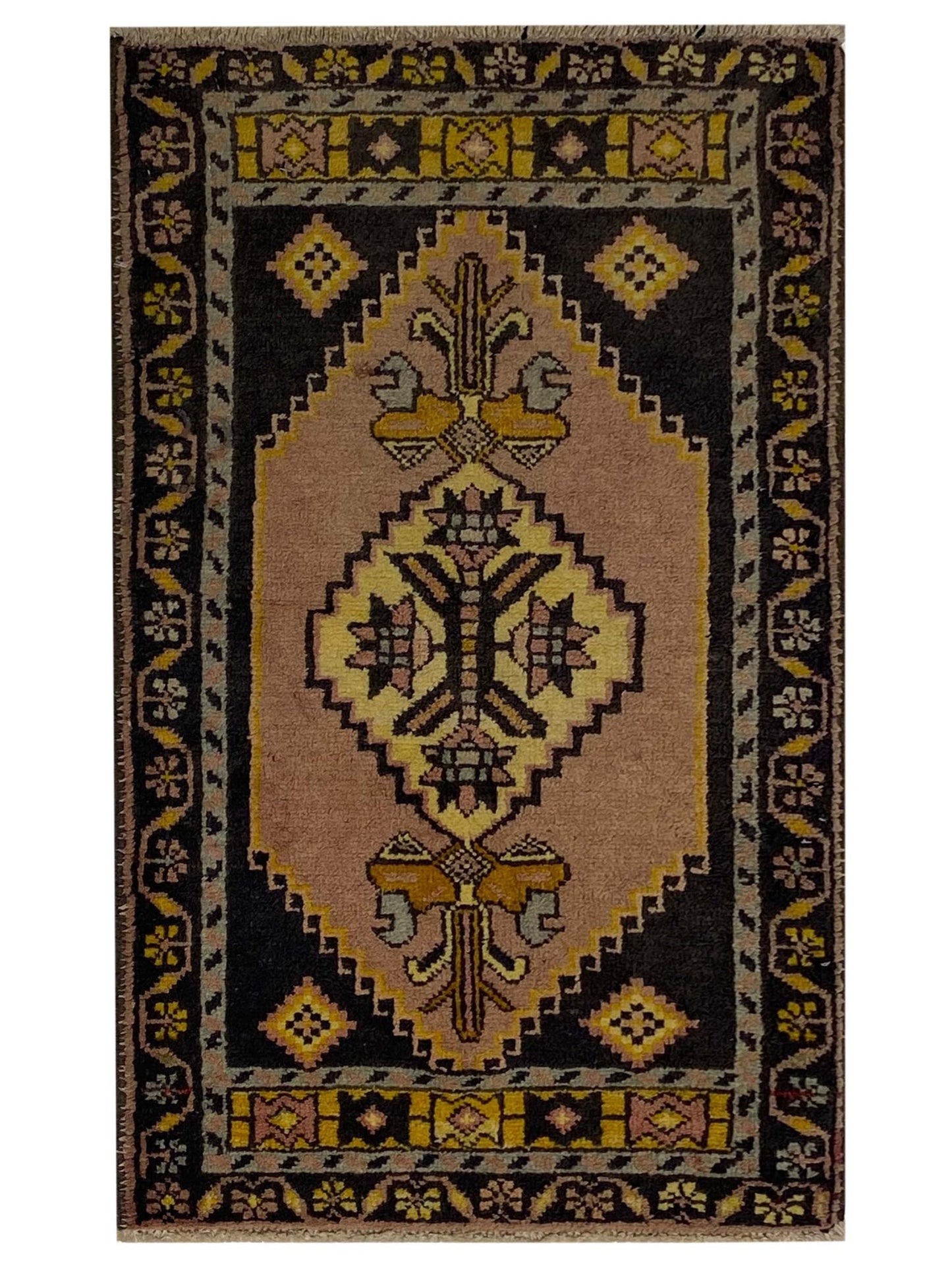 Artisan Angelina Rose Brown Vintage Knotted Rug - Rugs - Artisan - Atlanta Designer Rugs