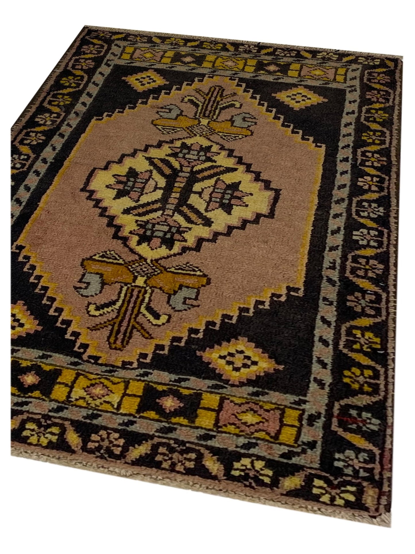 Artisan Angelina Rose Brown Vintage Knotted Rug - Rugs - Artisan - Atlanta Designer Rugs