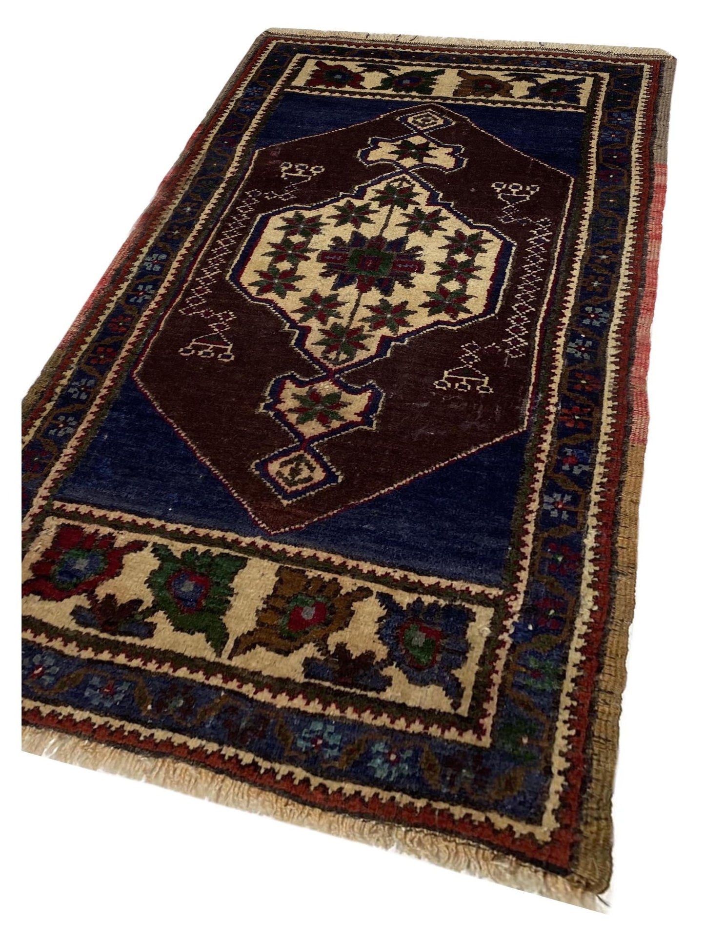 Artisan Angelina Dk.Blue Blue Vintage Knotted Rug - Rugs - Artisan - Atlanta Designer Rugs