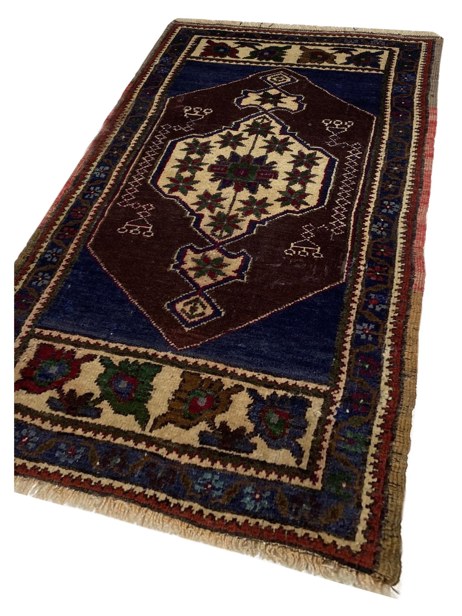 Artisan Angelina Dk.Blue Blue Vintage Knotted Rug - Rugs - Artisan - Atlanta Designer Rugs