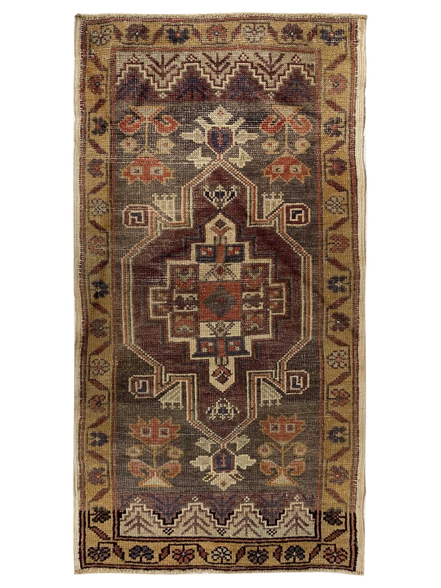 Artisan Angelina Gray Gold Vintage Knotted Rug - Rugs - Artisan - Atlanta Designer Rugs