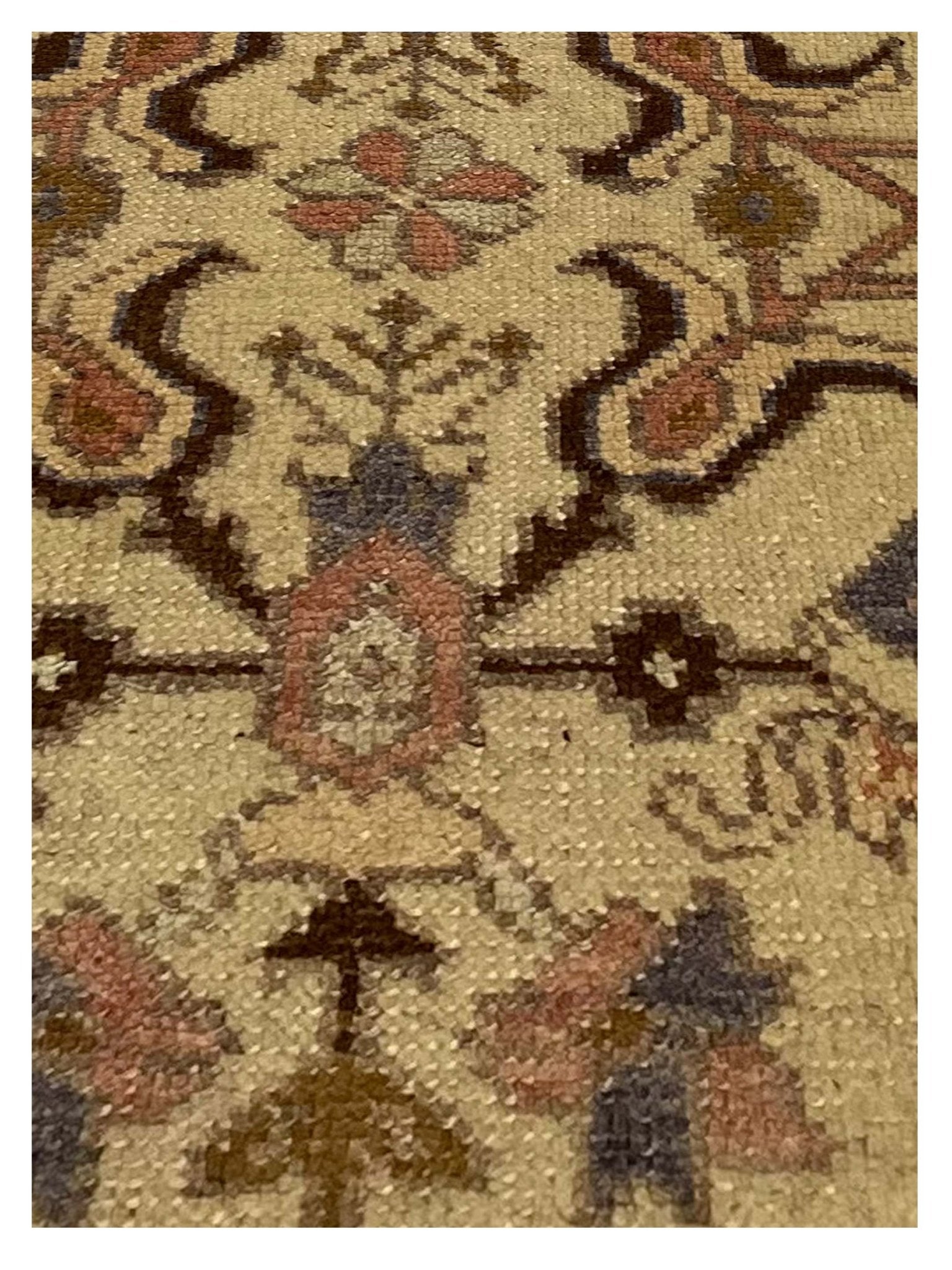 Artisan Angelina Ivory Multi Vintage Knotted Rug - Rugs - Artisan - Atlanta Designer Rugs