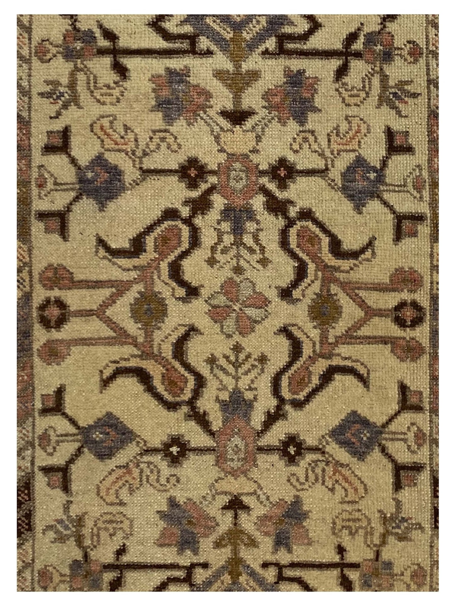 Artisan Angelina Ivory Multi Vintage Knotted Rug - Rugs - Artisan - Atlanta Designer Rugs