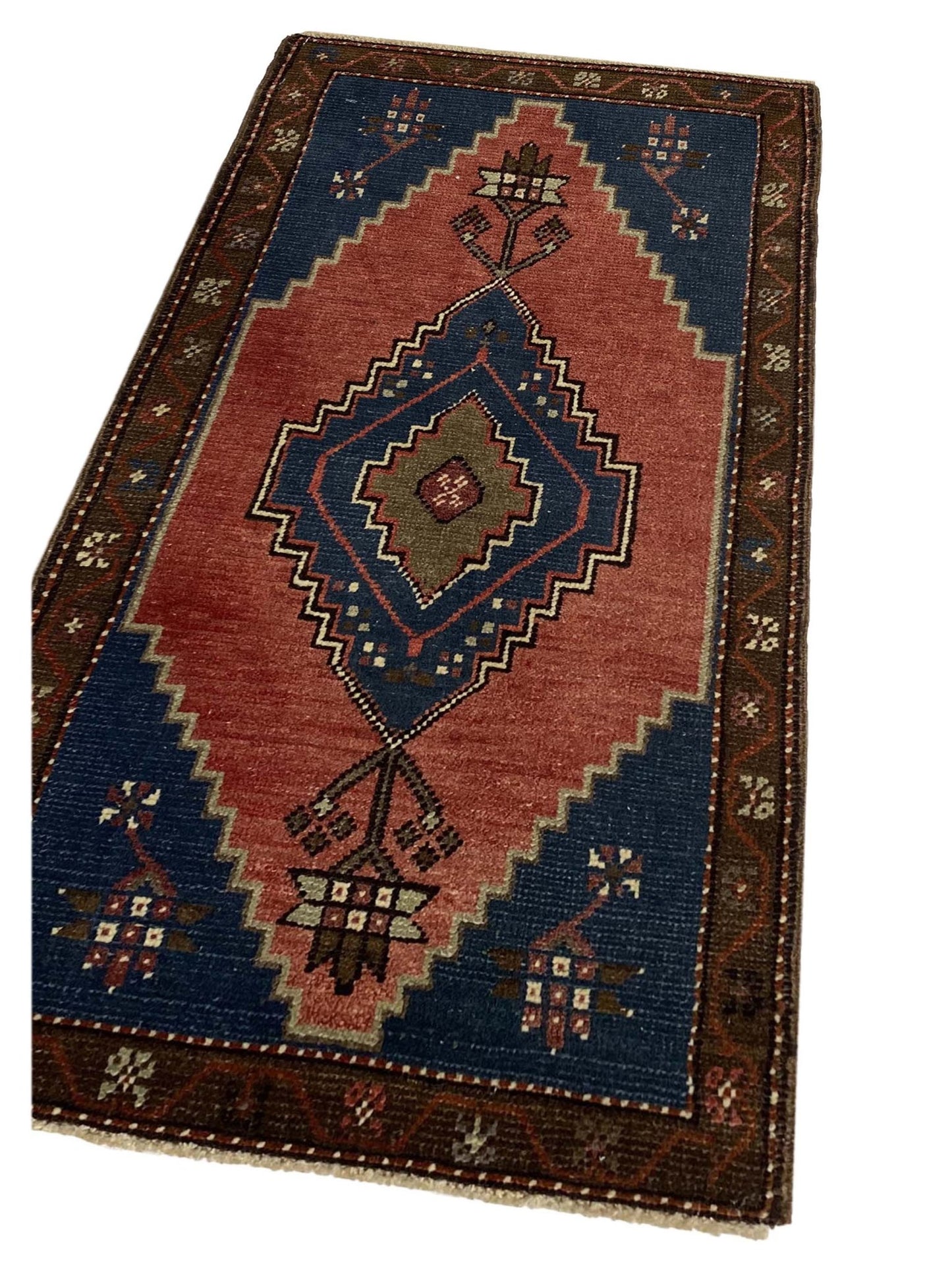 Artisan Angelina Rose Brown Vintage Knotted Rug - Rugs - Artisan - Atlanta Designer Rugs