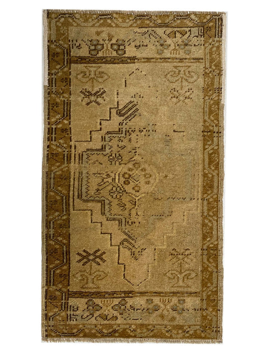 Artisan Angelina Beige Gold Vintage Knotted Rug - Rugs - Artisan - Atlanta Designer Rugs