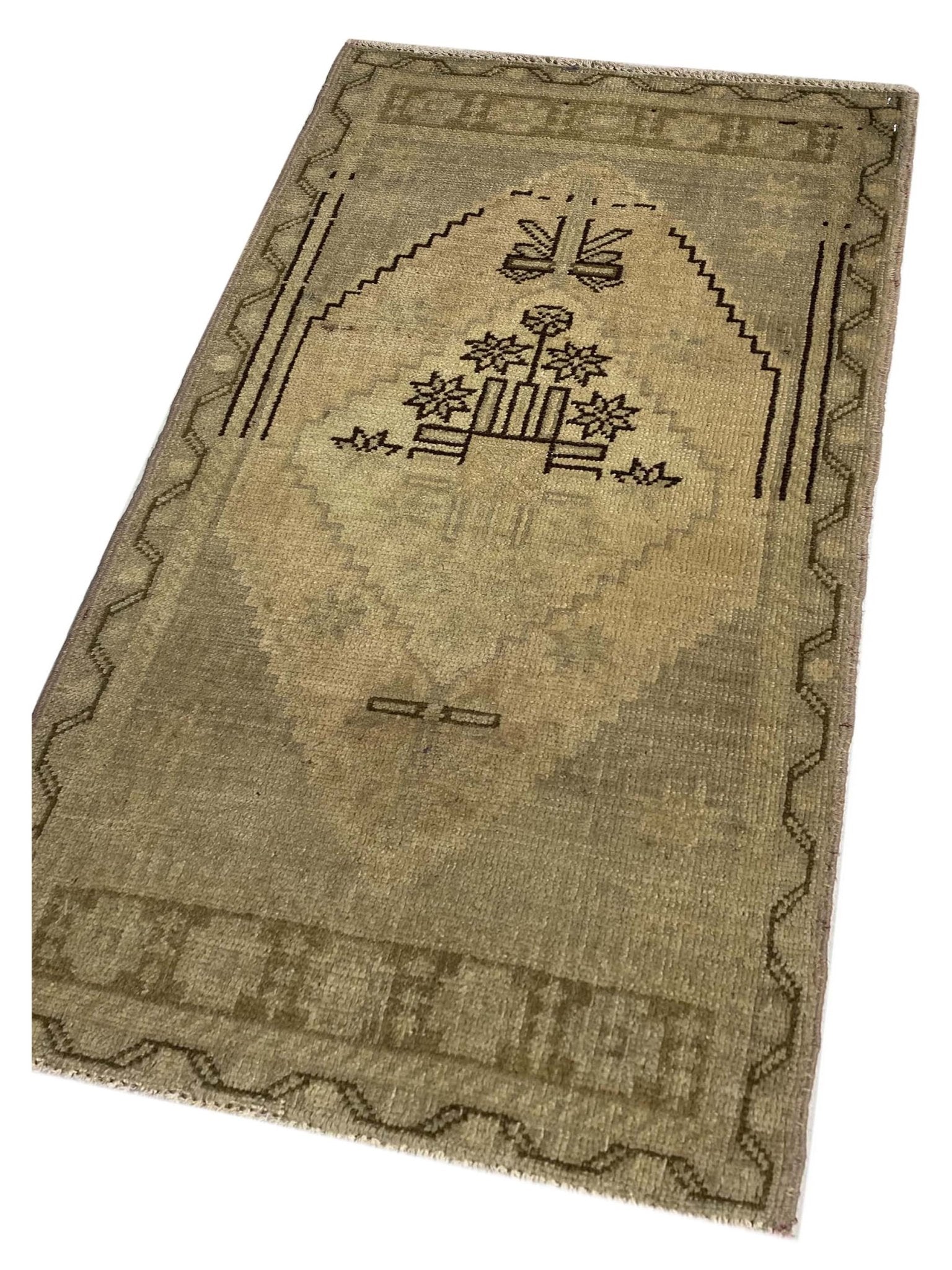 Artisan Angelina Aqua Lt.Pink Vintage Knotted Rug - Rugs - Artisan - Atlanta Designer Rugs