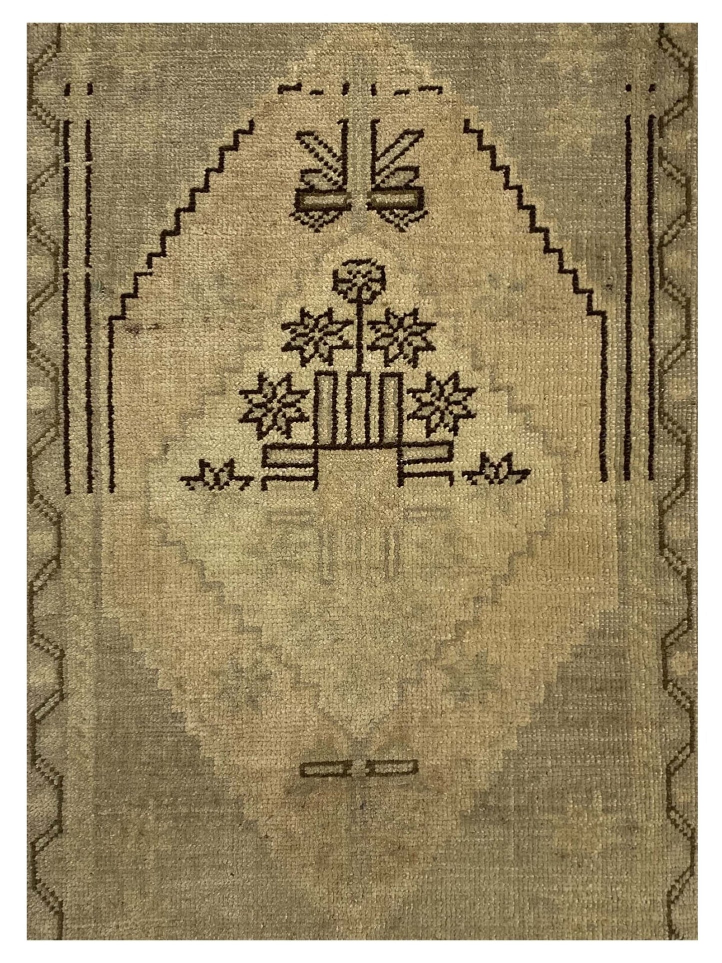 Artisan Angelina Aqua Lt.Pink Vintage Knotted Rug - Rugs - Artisan - Atlanta Designer Rugs