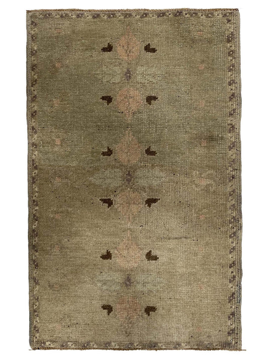 Artisan Angelina Aqua Pink Vintage Knotted Rug - Rugs - Artisan - Atlanta Designer Rugs