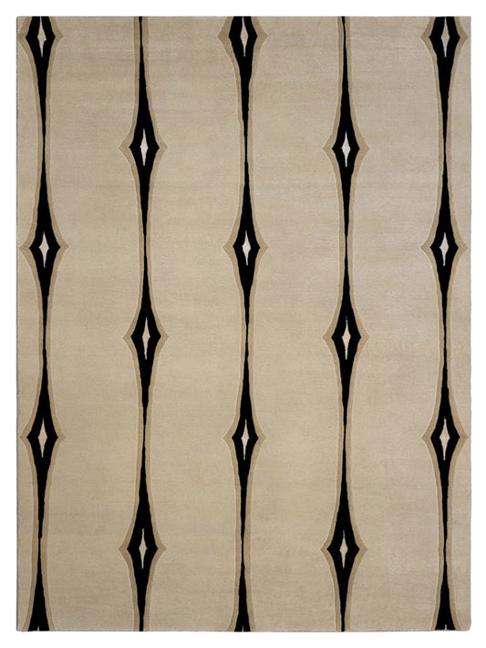 Artisan Surya White Black Transitional Knotted Rug - Rugs - Artisan - Atlanta Designer Rugs