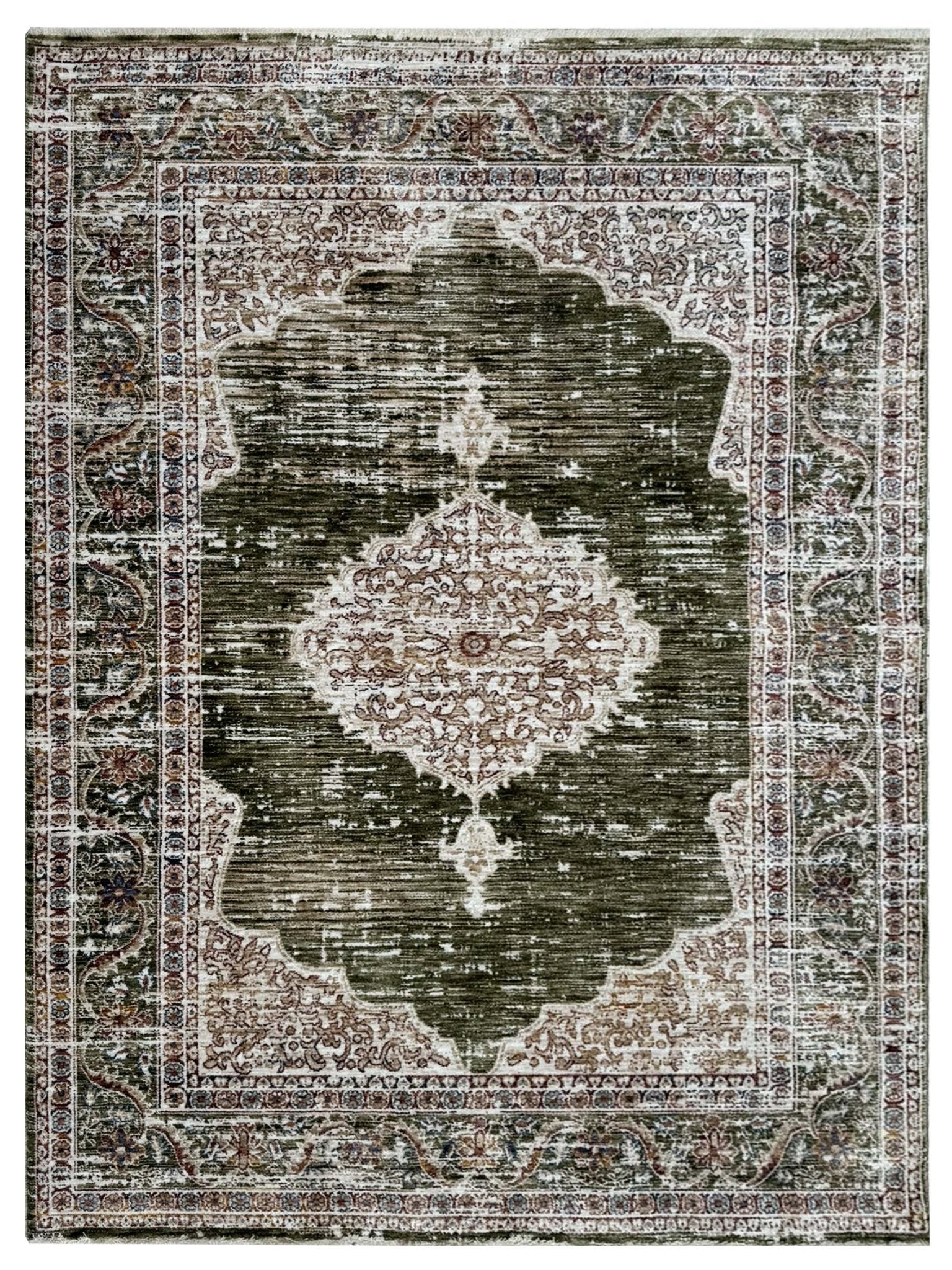 Artisan Stana Ivory Green Machinemade Rug - Rugs - Artisan - Atlanta Designer Rugs