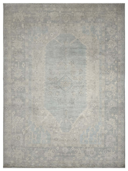 Artisan Patricia Lt.Blue Grey Traditional Knotted Rug - Rugs - Artisan - Atlanta Designer Rugs