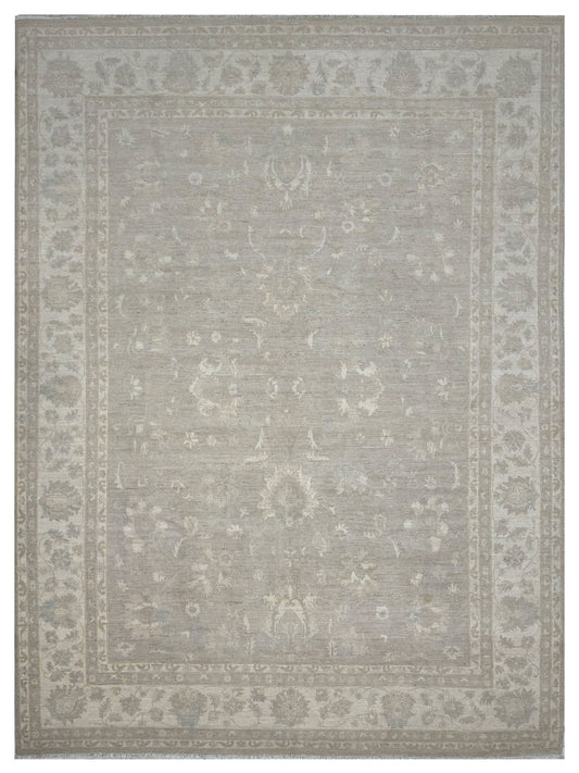 Artisan Patricia Dk.Beige Ivory Traditional Knotted Rug - Rugs - Artisan - Atlanta Designer Rugs