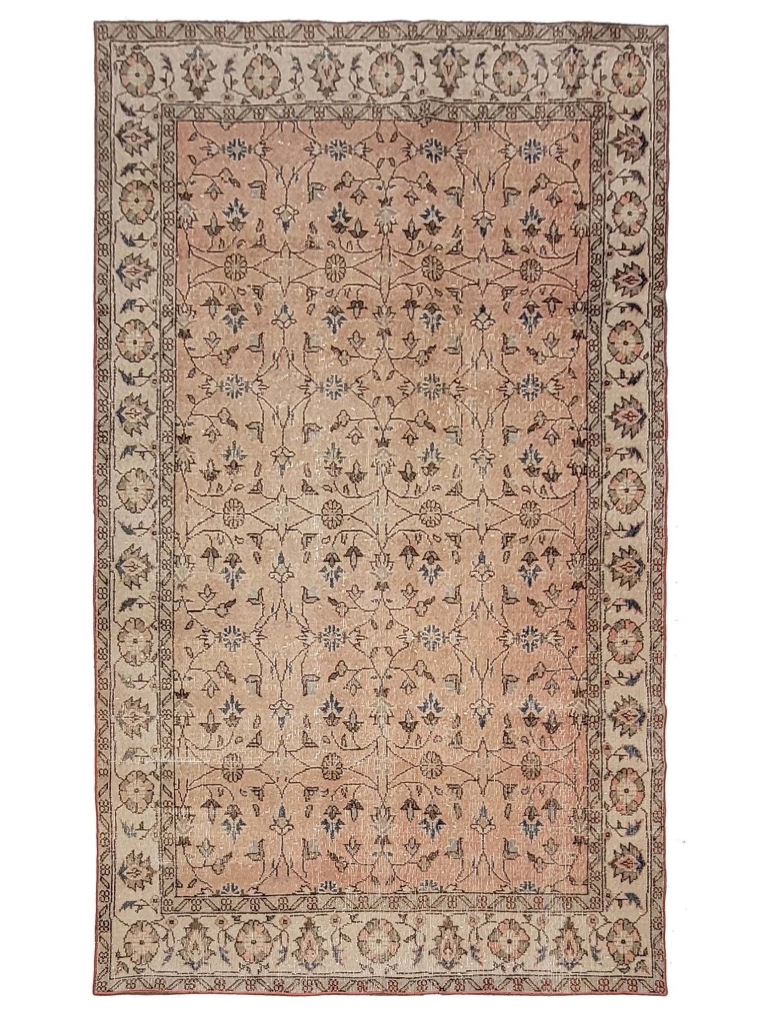 Artisan Angelina Rose Ivory Vintage Knotted Rug - Rugs - Artisan - Atlanta Designer Rugs