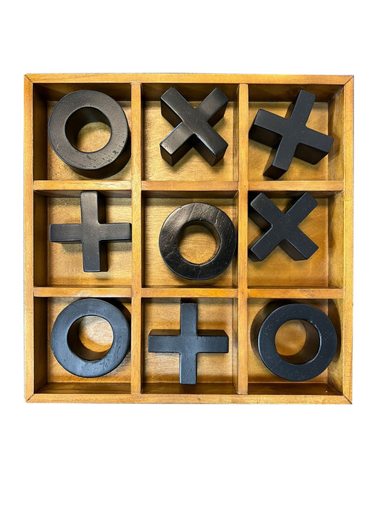 Eclectic Home Accent Tic Tac Toe Game Box Sun White Black Decor Furniture Rug - Accent - Eclectic Home - Atlanta Designer Rugs