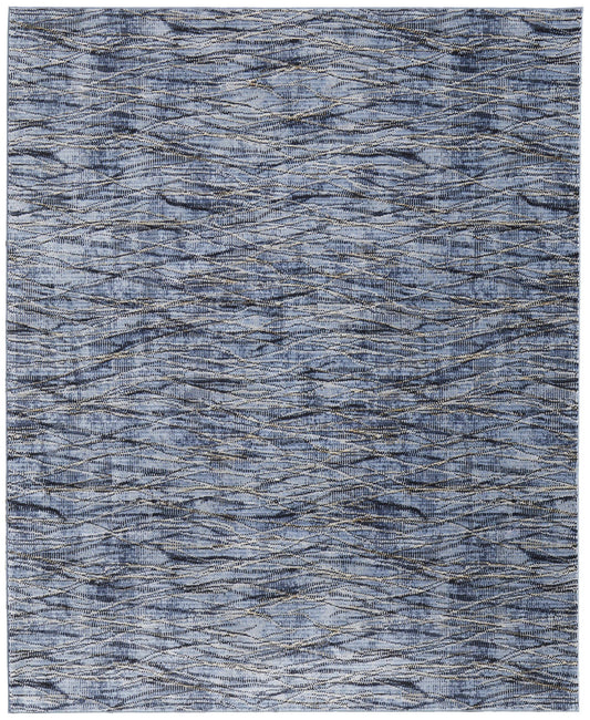 Feizy Sonora 39NXF Blue Navy Modern/Casual/Industrial Machinemade Rug - Rugs - Feizy - Atlanta Designer Rugs