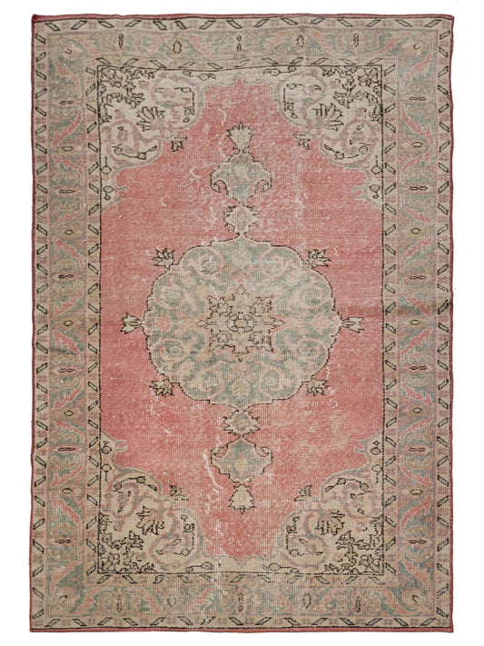 Artisan Angelina Rose Green Vintage Knotted Rug - Rugs - Artisan - Atlanta Designer Rugs