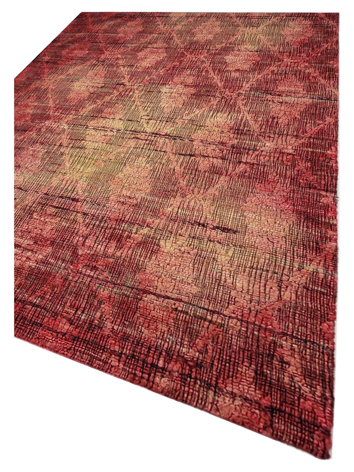 Artisan Viola Red Transitional Knotted Rug - Rugs - Artisan - Atlanta Designer Rugs