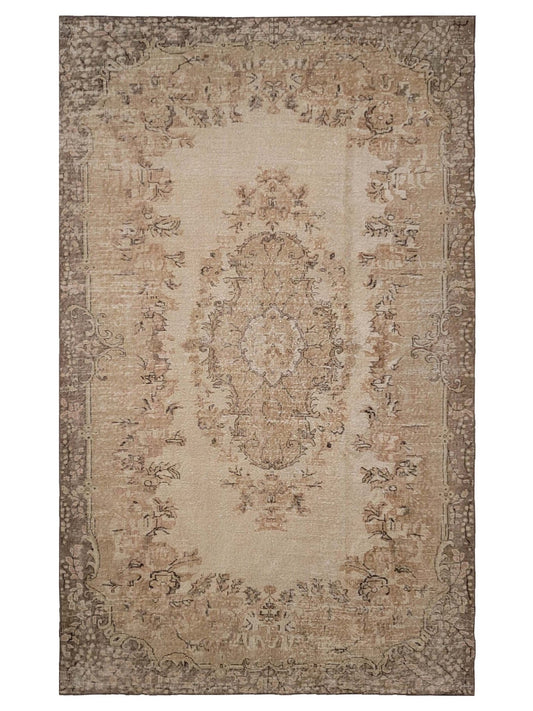 Artisan Angelina Beige Vintage Knotted Rug - Rugs - Artisan - Atlanta Designer Rugs