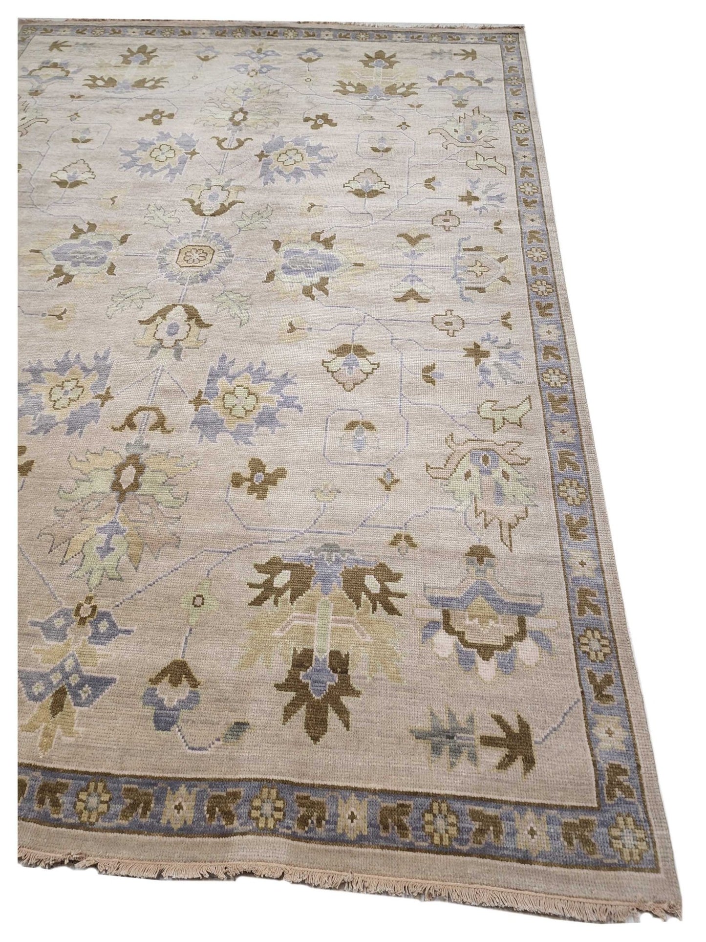 Artisan Blossom Beige Traditional Knotted Rug - Rugs - Artisan - Atlanta Designer Rugs