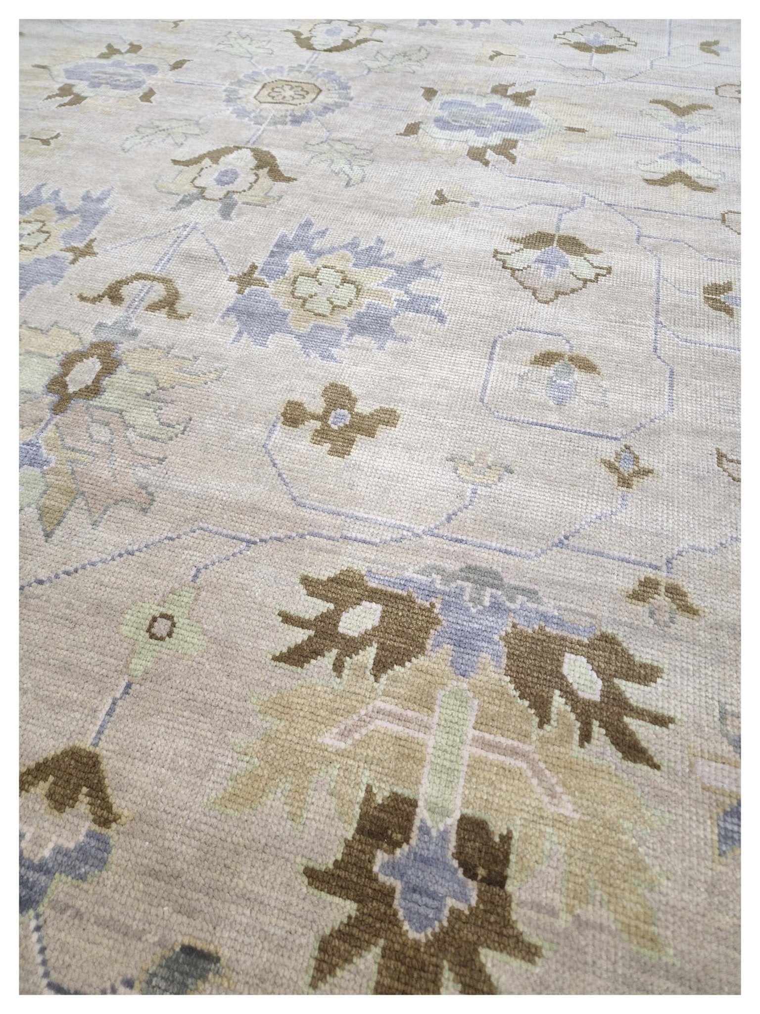 Artisan Blossom Beige Traditional Knotted Rug - Rugs - Artisan - Atlanta Designer Rugs