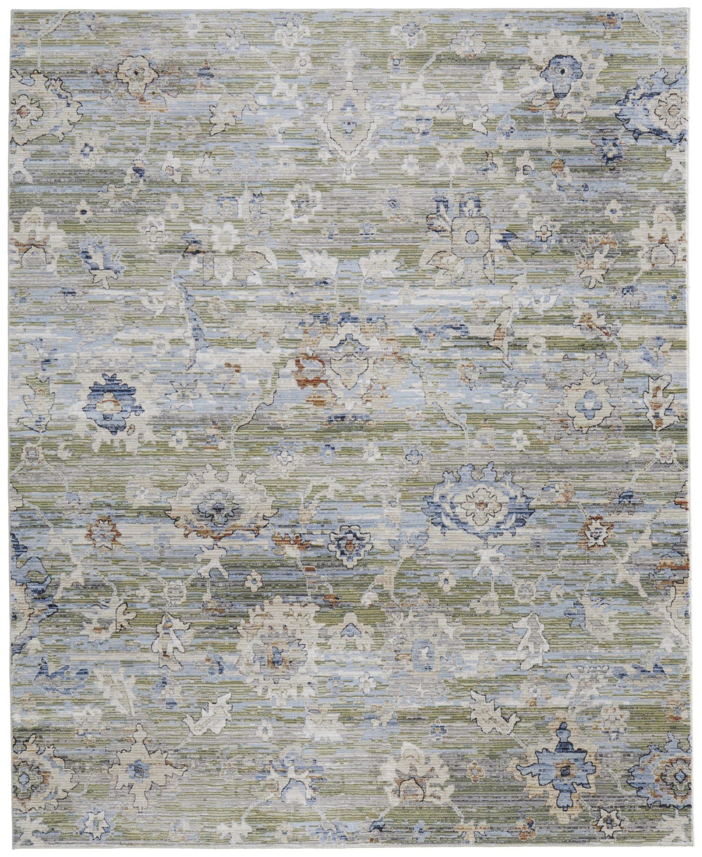 Feizy Melrose 39P3F Green Ivory Traditional/Vintage/Persian Machinemade Rug - Rugs - Feizy - Atlanta Designer Rugs