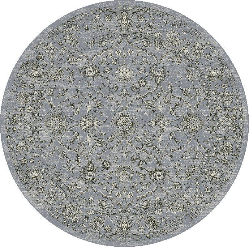 Dynamic Rugs Ancient Garden 57136 Steel Blue Cream Traditional Machine - Made Rug - Rugs - Dynamic Rugs - Atlanta Designer Rugs