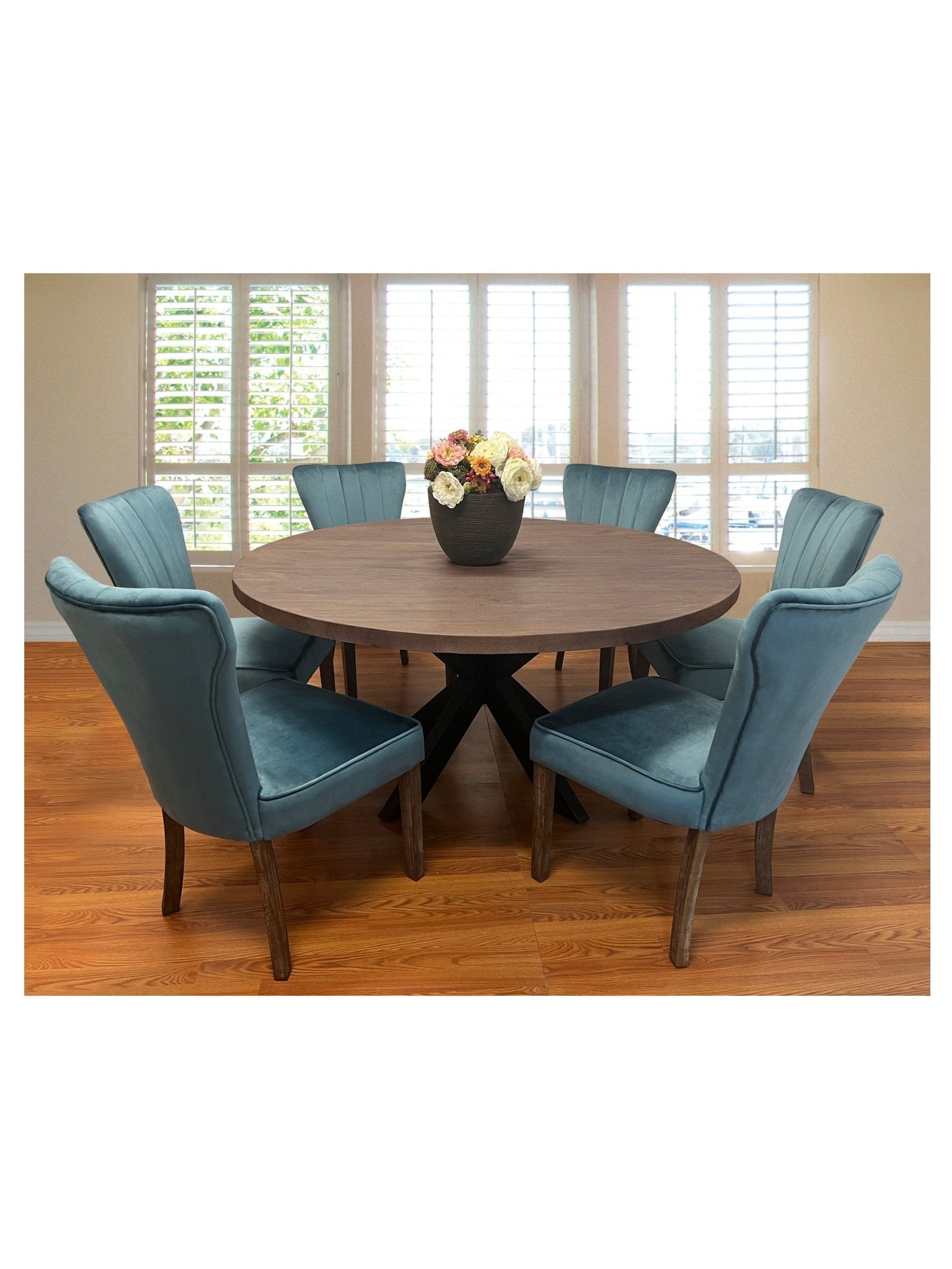 Eclectic Home Dining Table Braxton 60 Iron Round Table - Furnitures - Eclectic Home - Atlanta Designer Rugs