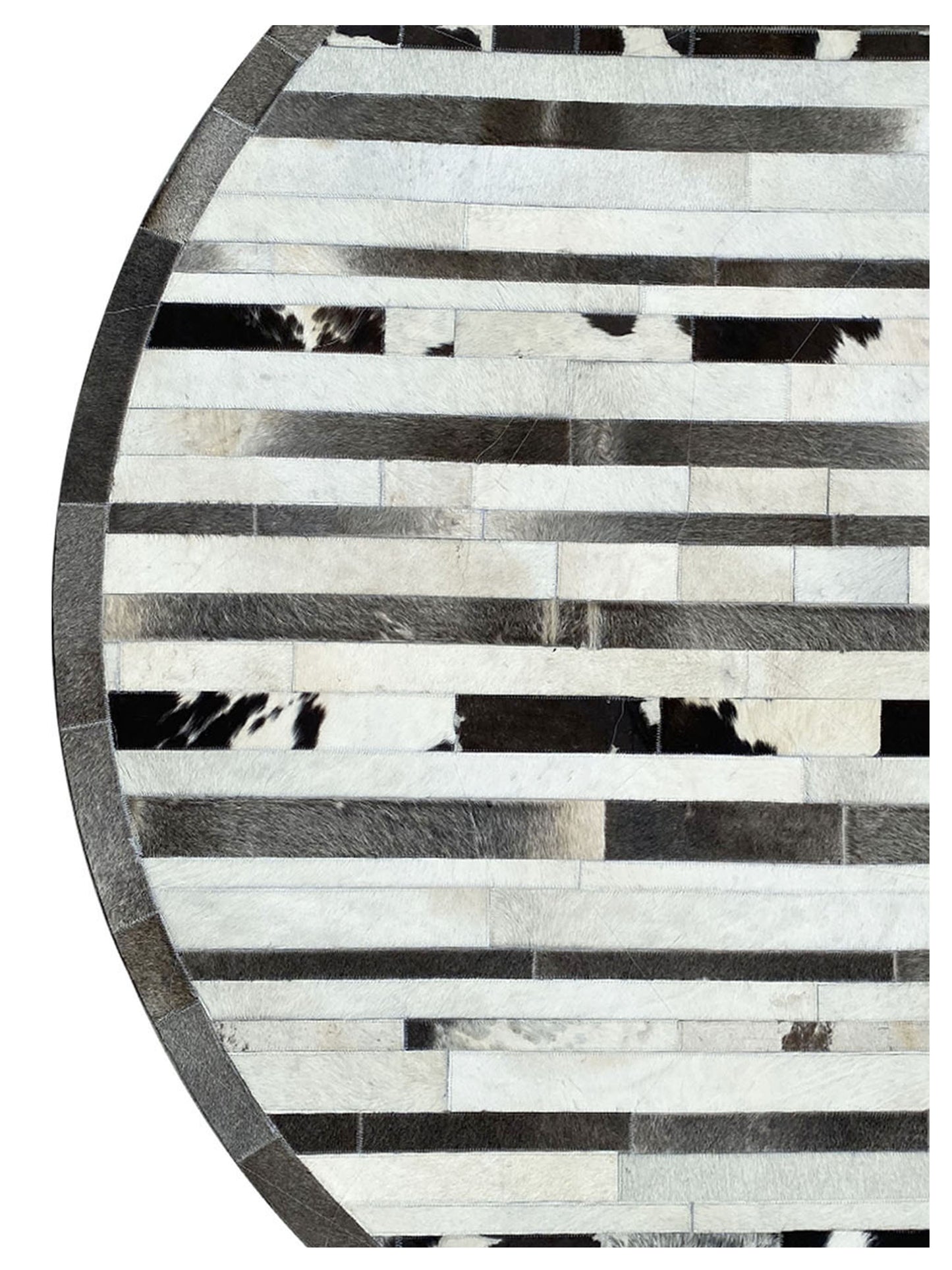 Artisan Olivia  White Black Modern Crafted Rug