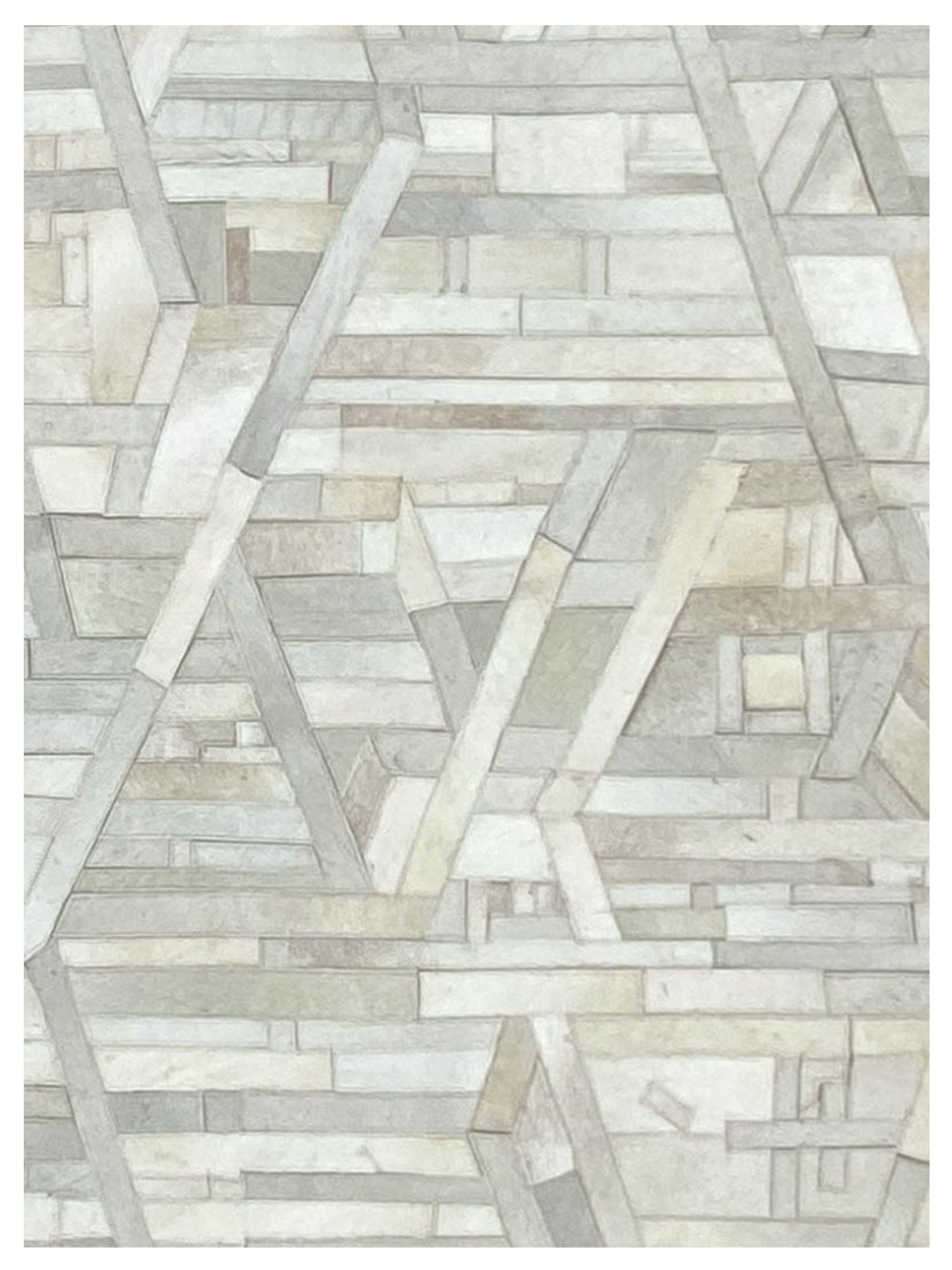 Artisan Olivia  White Ivory Modern Crafted Rug