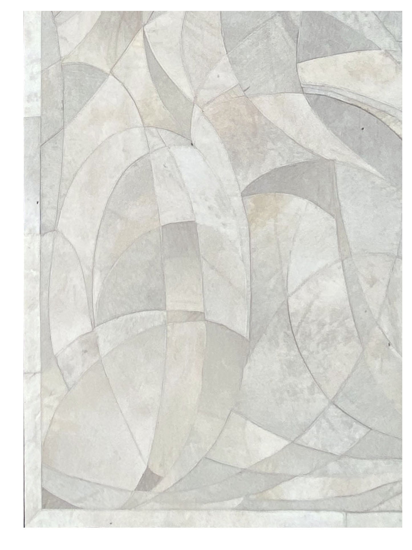 Artisan Olivia  White Ivory Modern Crafted Rug