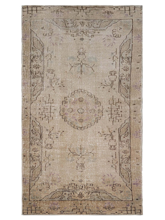 Artisan Angelina Dk.Beige Vintage Knotted Rug - Rugs - Artisan - Atlanta Designer Rugs