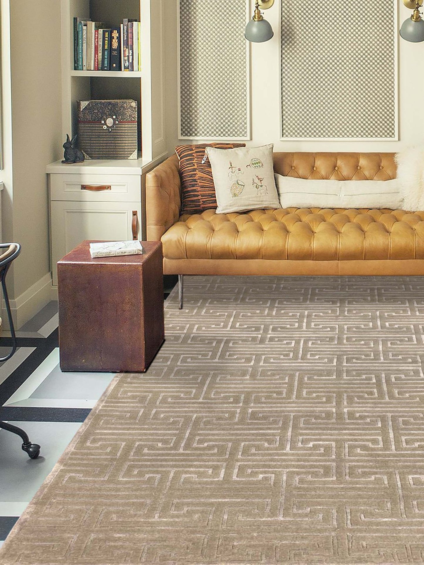 Artisan Franka Grey Transitional Knotted Rug - Rugs - Artisan - Atlanta Designer Rugs