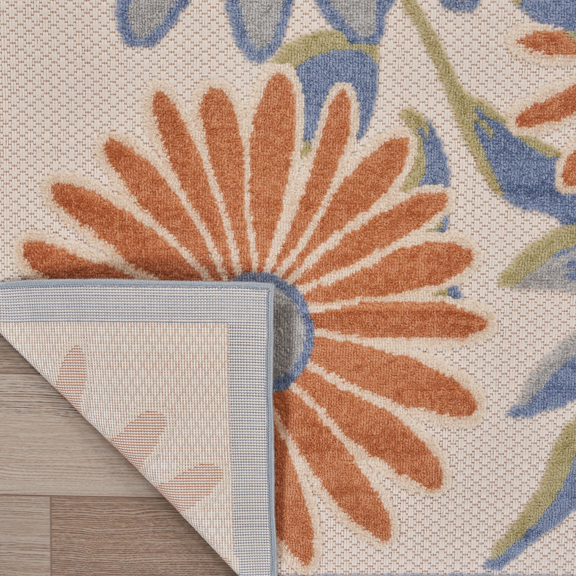 Nourison Home Aloha  Beige Multicolor  Contemporary