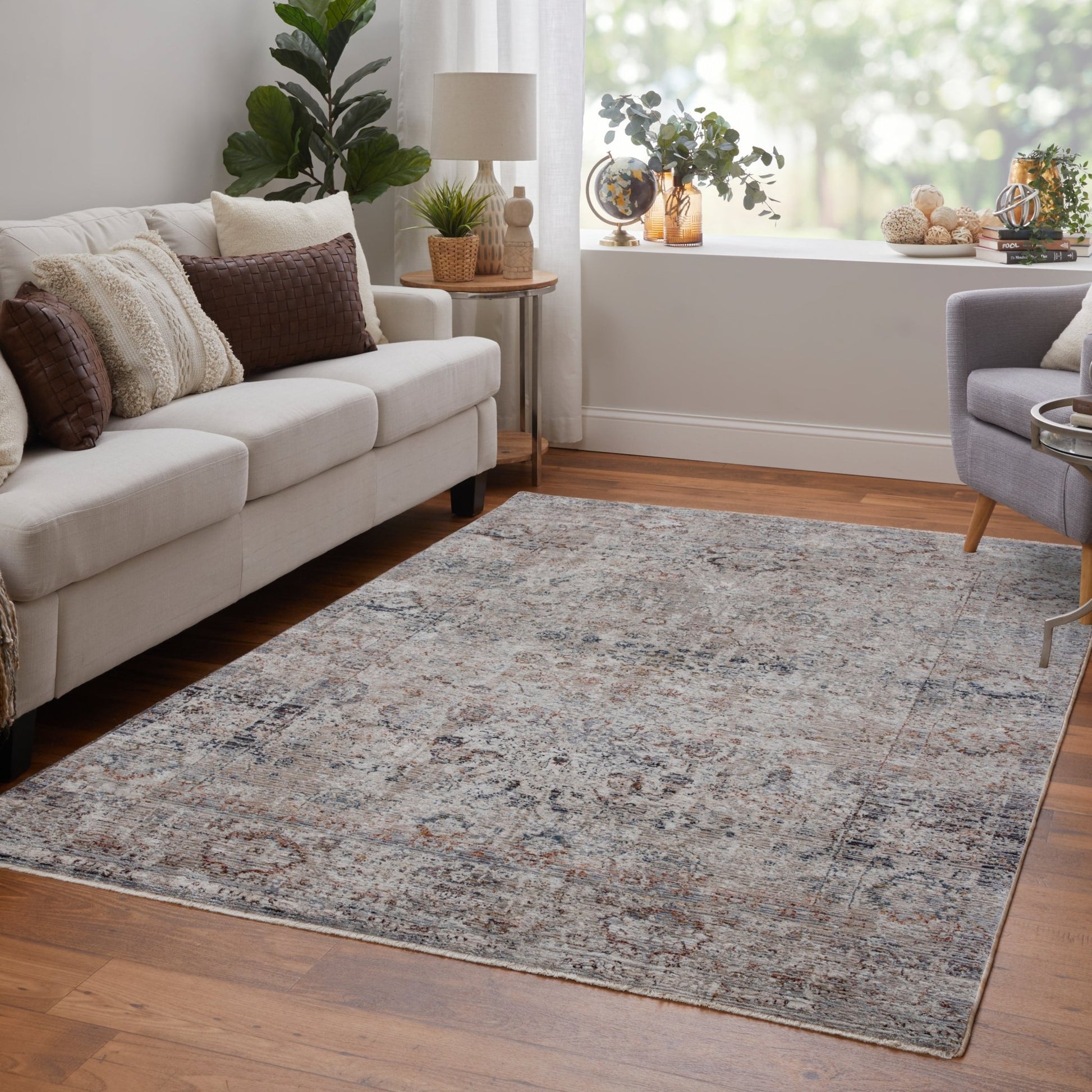 Feizy Caprio 3958F Sand Transitional/Casual/Vintage Machine Woven Rug - Rugs - Feizy - Atlanta Designer Rugs