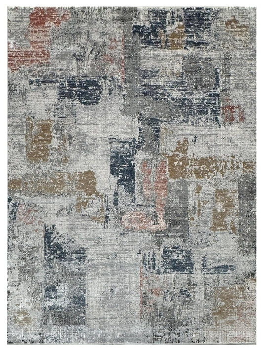 Artisan Venetian  Cream Grey Contemporary Machinemade Rug