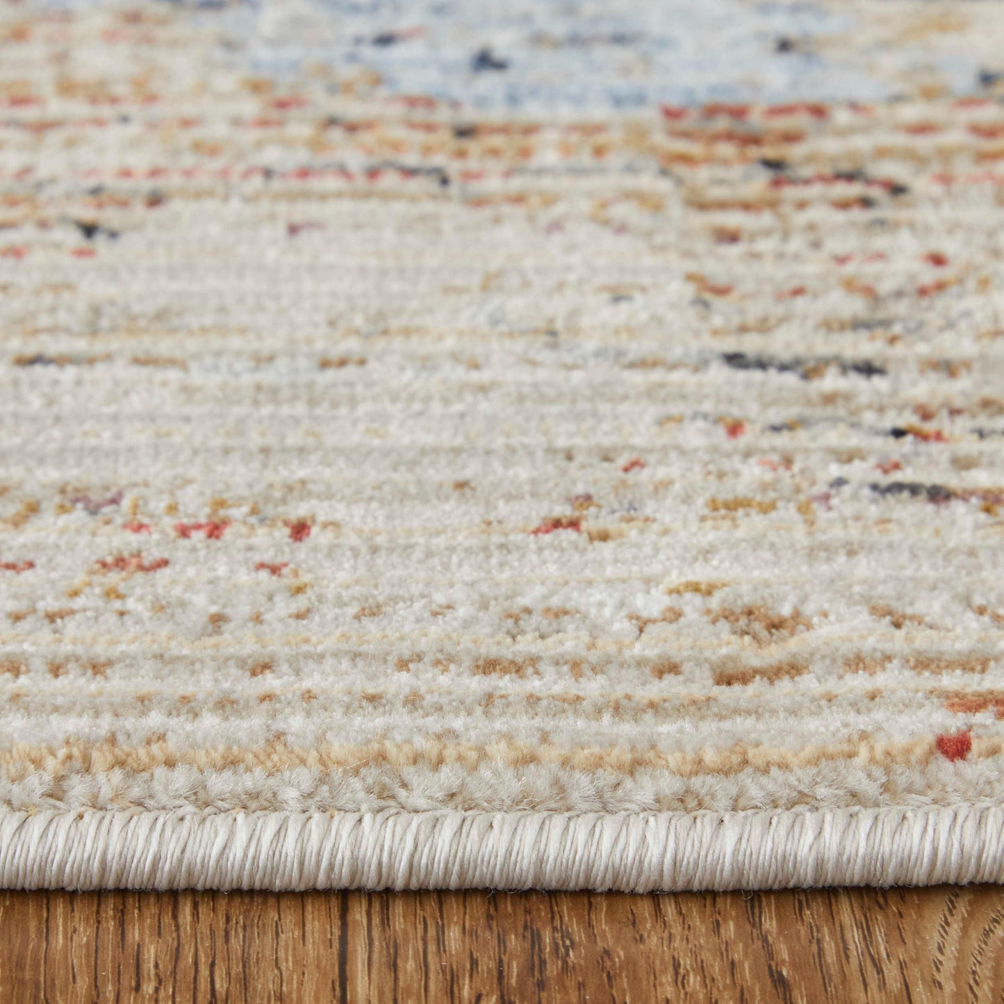 Feizy Sonora 39NWF Ivory Blue Modern/Industrial/Industrial Machinemade Rug - Rugs - Feizy - Atlanta Designer Rugs